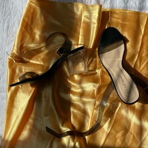 TOP MODA CLEARN CHUNKY HEELS